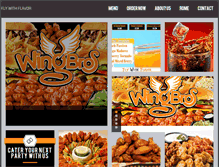 Tablet Screenshot of eatwingbros.com